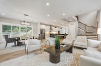 Washington DC real estate photography living room single family home